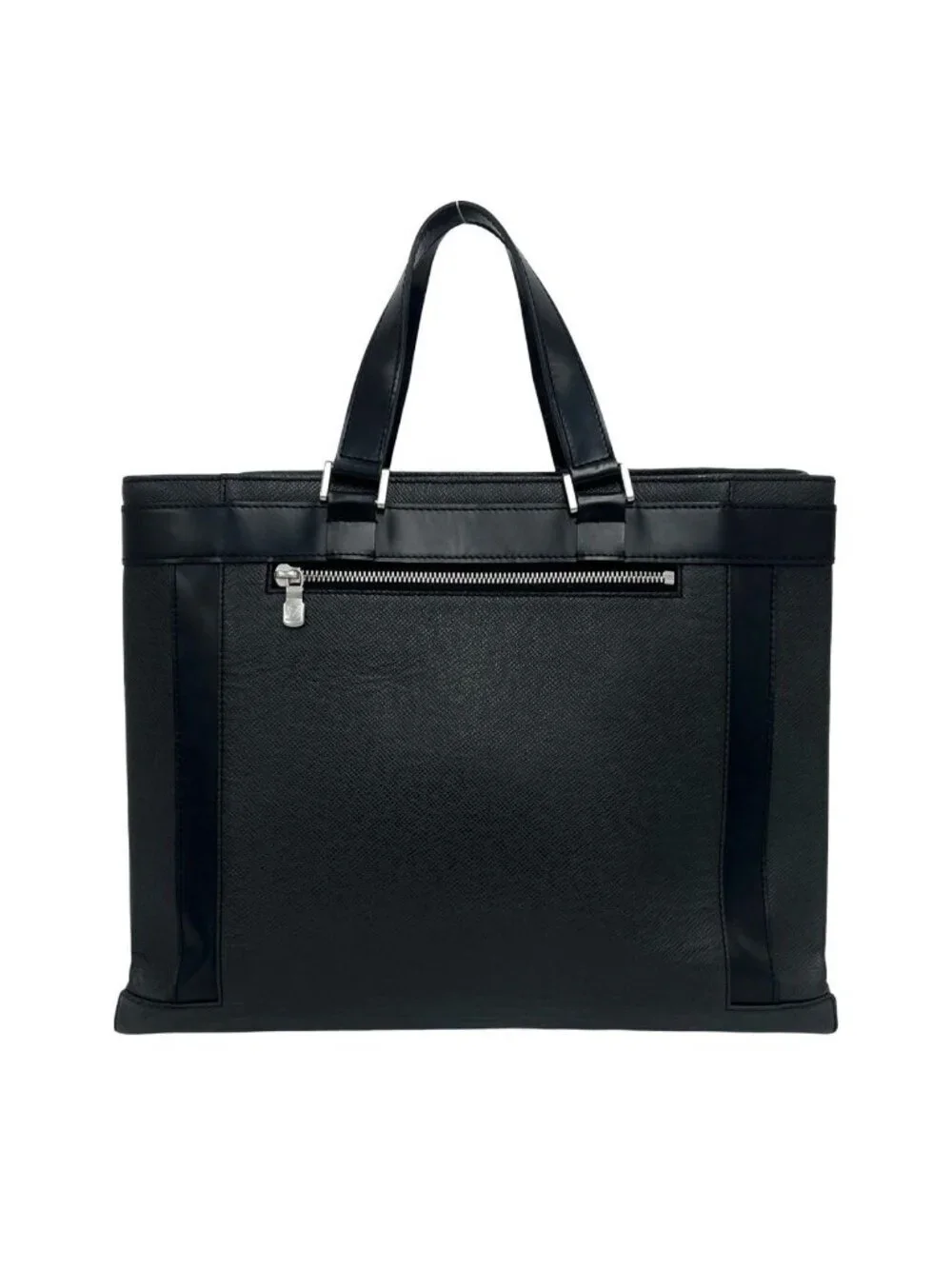 Louis Vuitton Kasbek PM Taiga Leather Tote Bag Business Black
